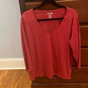 Wool& Vneck shirt - merino Wool